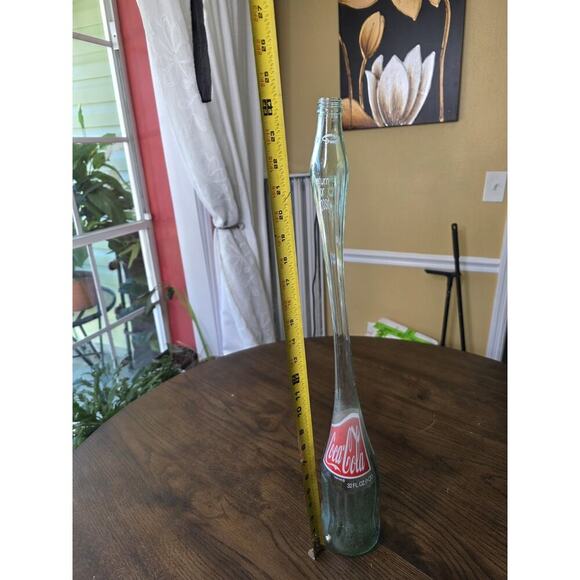 Vintage Rare Stretched Coke 12oz Glass Bottle 24" Tall Coca Cola Executive Gift - Picture 2 of 16